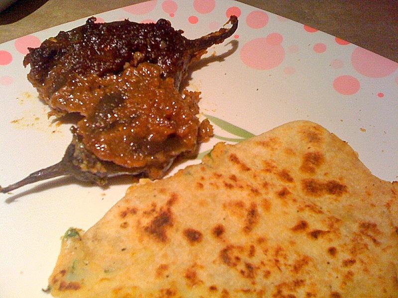 Mom’s Aloo Paratha and Sanjeev Kapoor’s Baghare Baingan