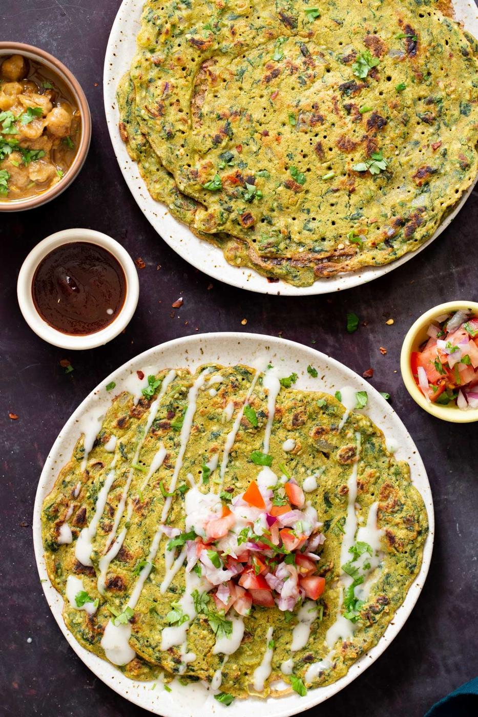 Moong Chilla – Lentil flour pancakes
