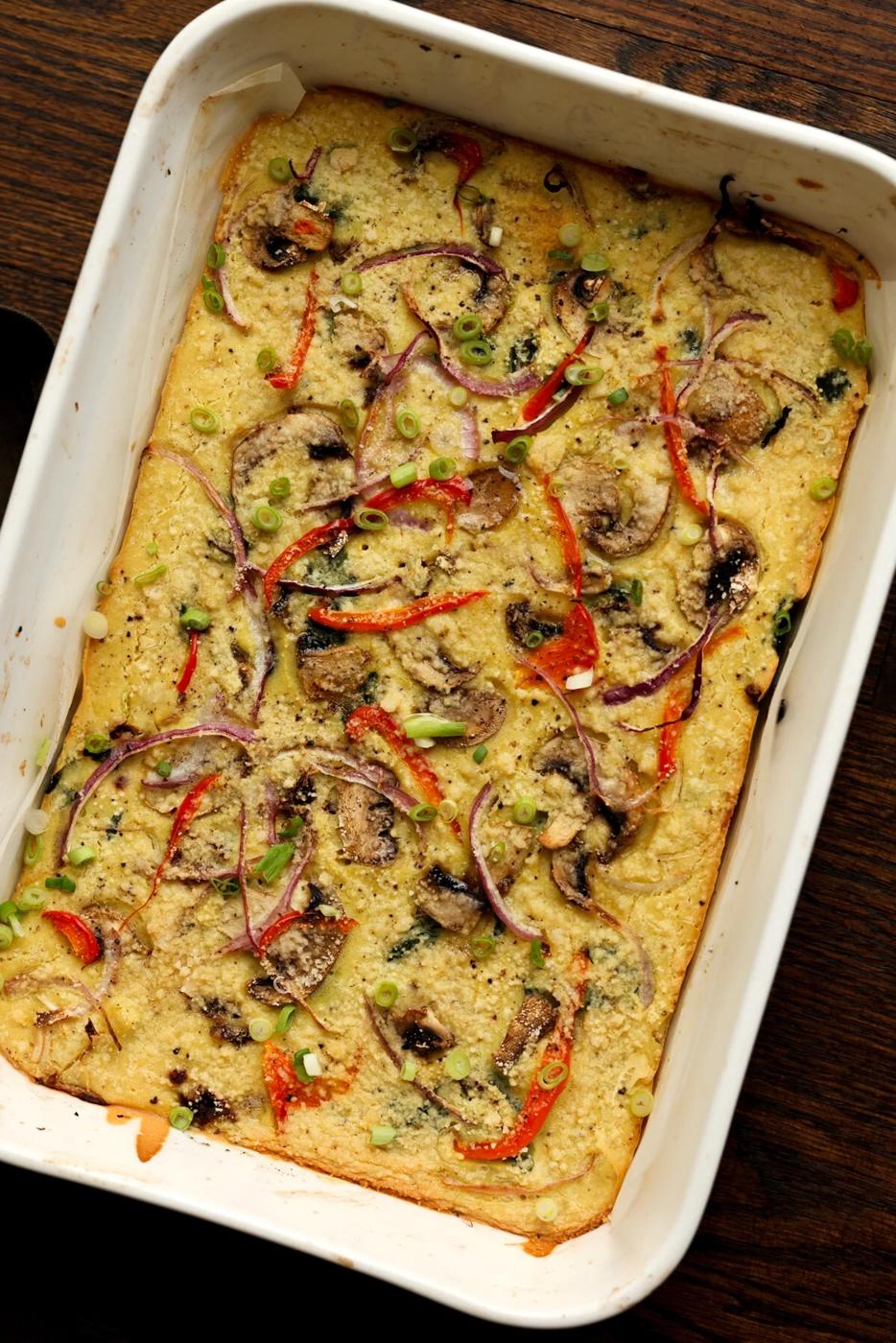 Moong Dal Frittata/Lentil Egg Bake (gluten-free)