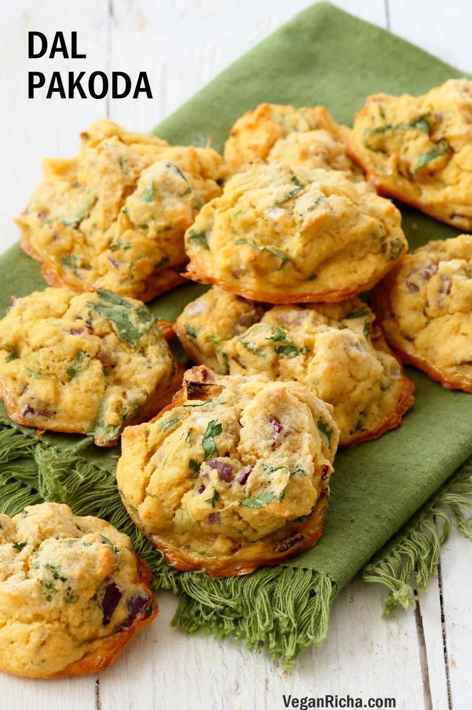 Mung Dal Fritters – Baked Moong Dal Pakoda