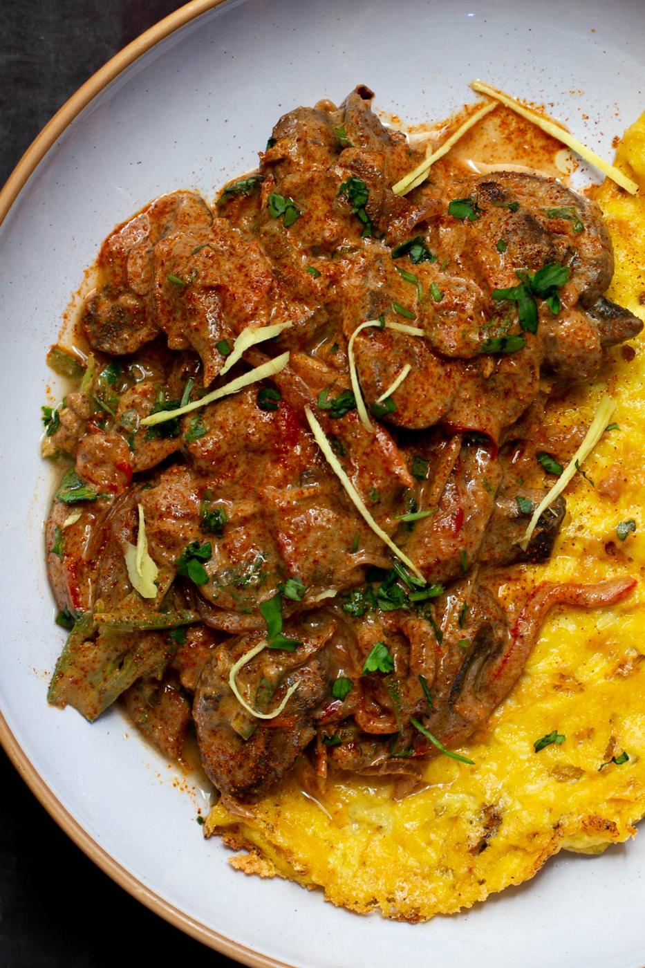 Mushroom Patiala (Mushrooms in Spicy Yogurt Sauce)
