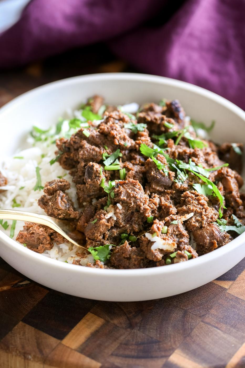 Mushroom Xacuti (Goan Coconut Poppy Seed Sauce)