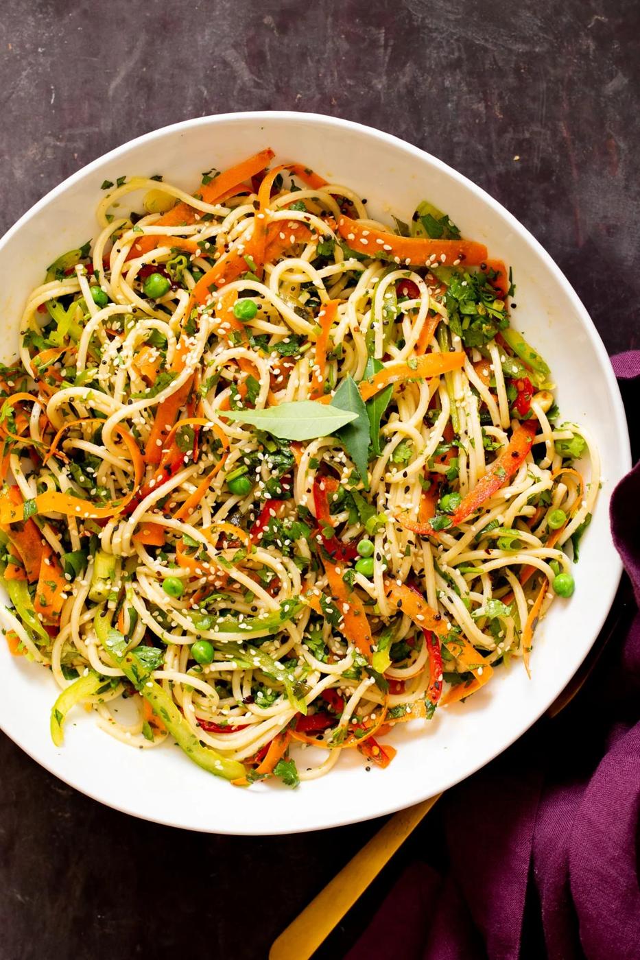 Mustard Seed Chili Oil Tadka Noodles