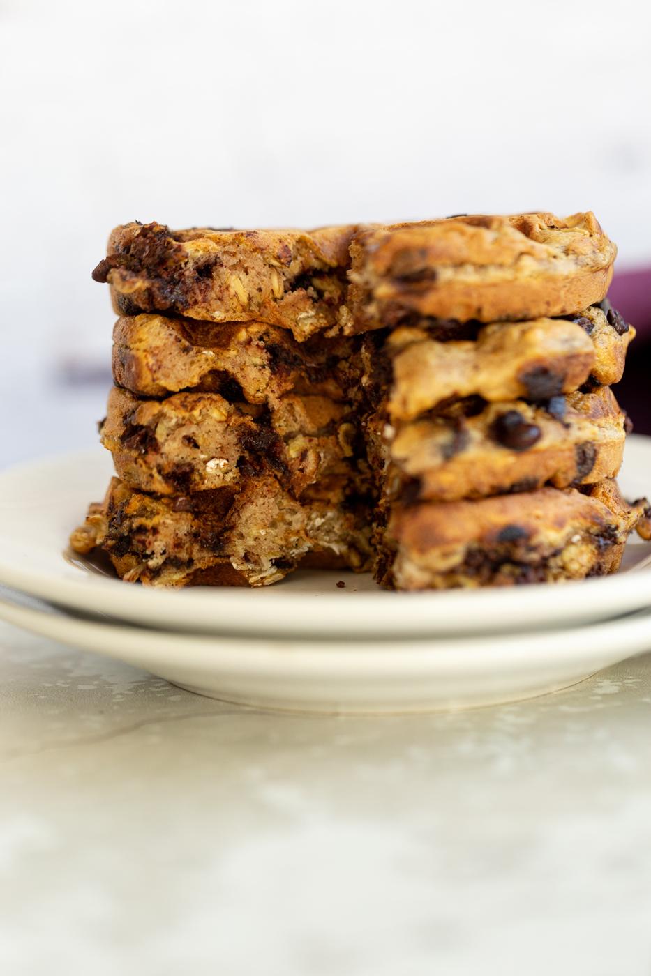 Oatmeal Chocolate Chip Waffles