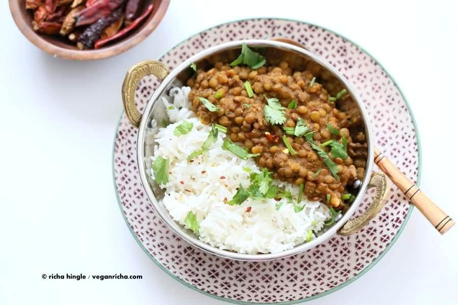 Oil free Lentil Soup - Spicy Dal | Pitzn
