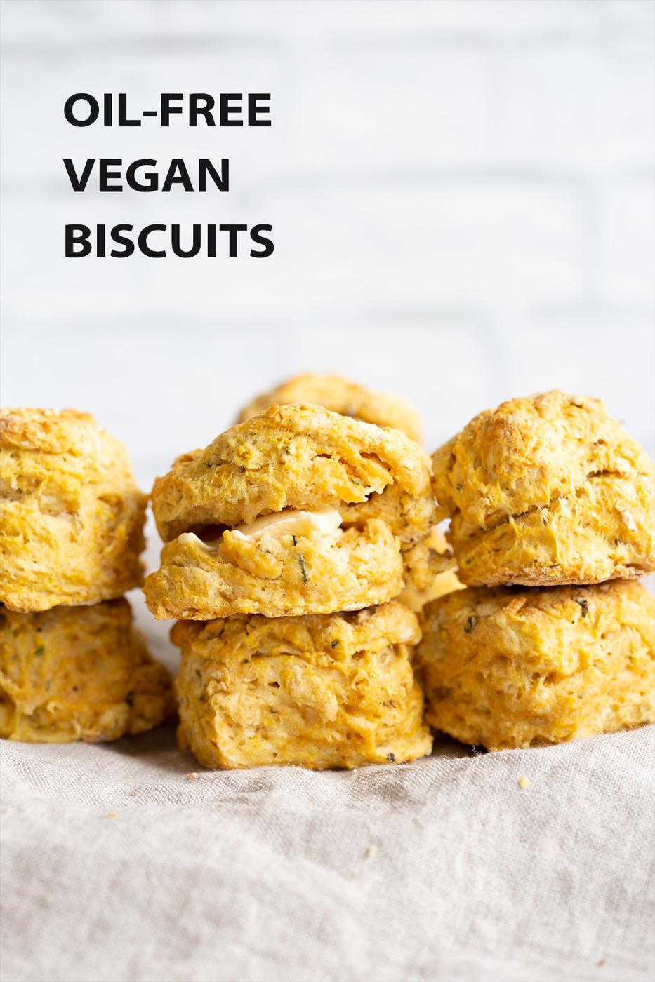 Oil-free Vegan Biscuits 1 Bowl