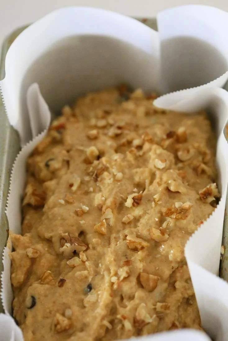 One Bowl Vegan Banana Apple Bread | Pitzn