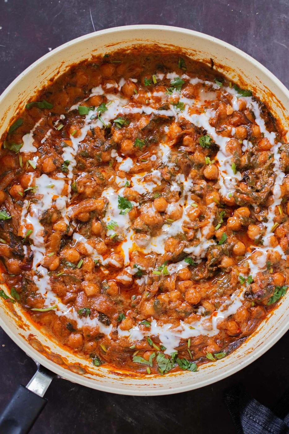 One-Pan Harissa Chickpeas