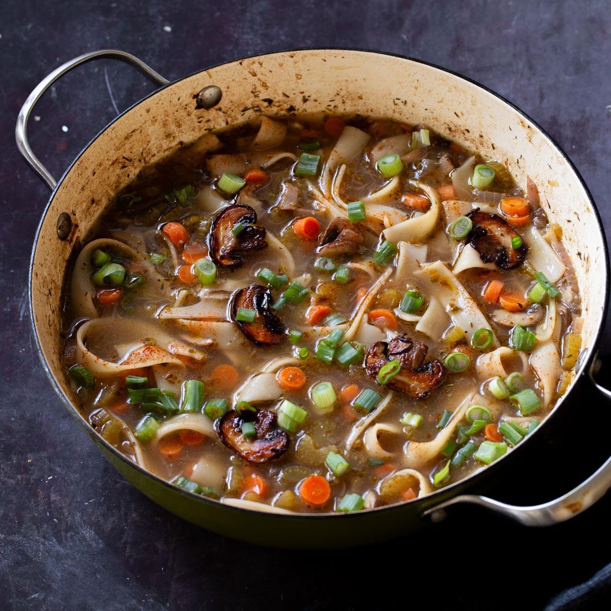 One-Pot Mushroom Noodle Soup