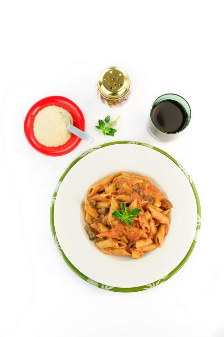 One Pot Vegan Vodka Sauce Pasta from The Easy Vegan. Review