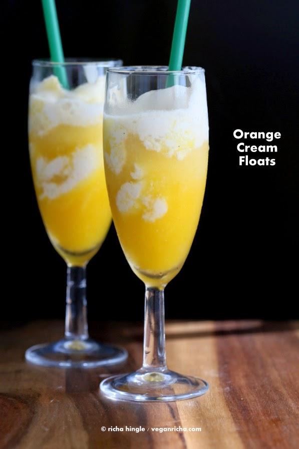 22 Vegan July 4th Recipes & Orange Cream Floats. Gluten-free Soy-free options