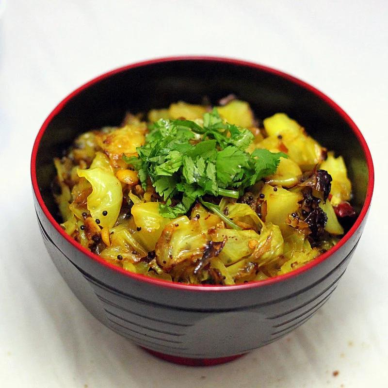 Patta Gobi Sabzi (Cabbage Stir fry) Vegan, glutenfree.