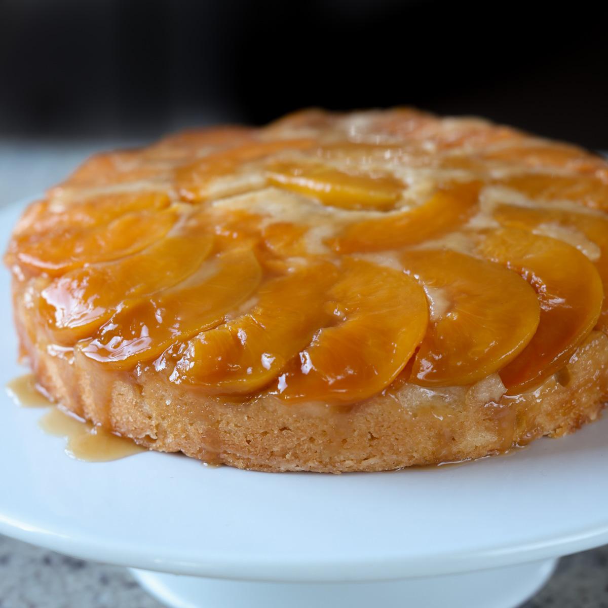 Peach Upside-Down Cake (soy-free, nut-free with gluten-free option)