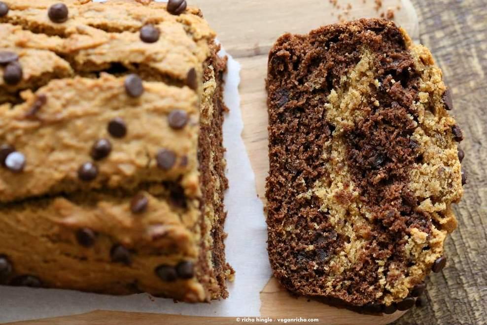 Peanut Butter Chocolate Marble Cake | Pitzn #vegan #peanutbutter #chocolate #cake