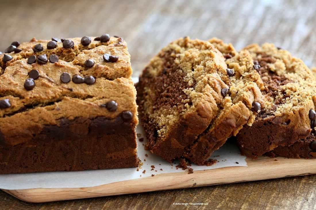 Peanut Butter Chocolate Marble Cake | Pitzn #vegan #peanutbutter #chocolate #cake