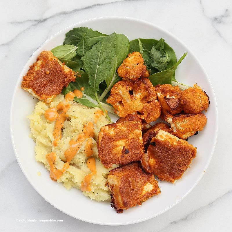 Peanut Butter Tofu Bowl with Mashed Potatoes | Pitzn