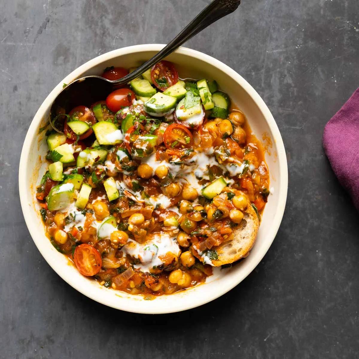 1-Pan Peri-Peri Chickpeas