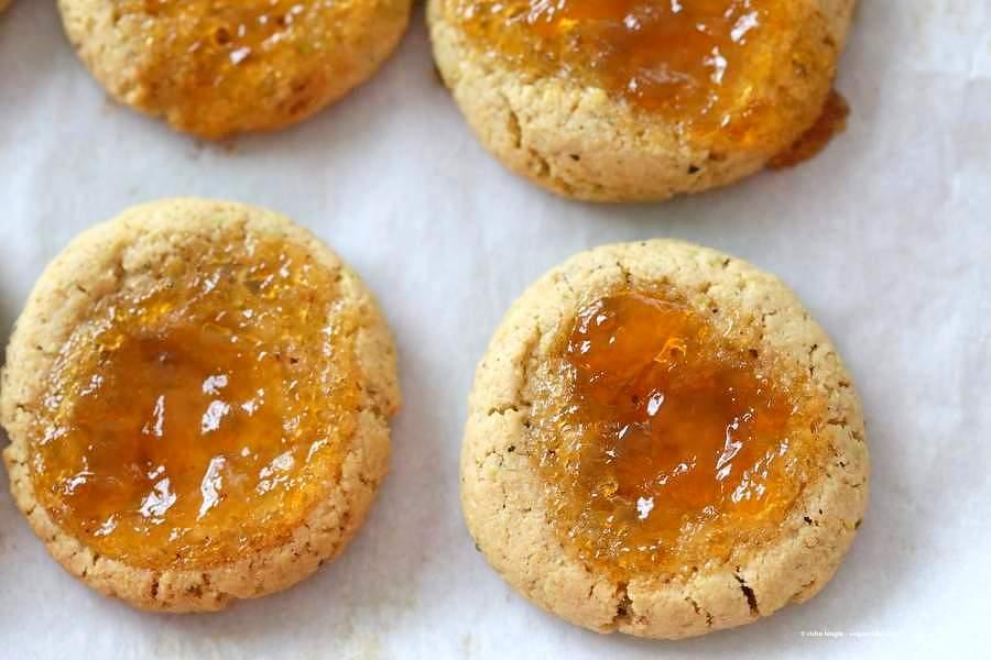 Pistachio Apricot Thumbprint Cookies | Pitzn