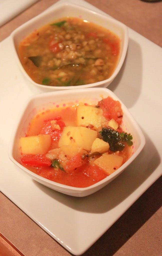 Potato in Tomato Curry.