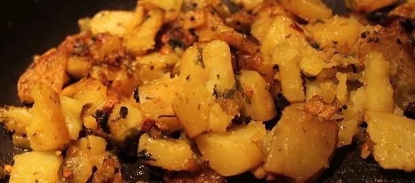 Potato subzi with Dried Fenugreek and Fennel!