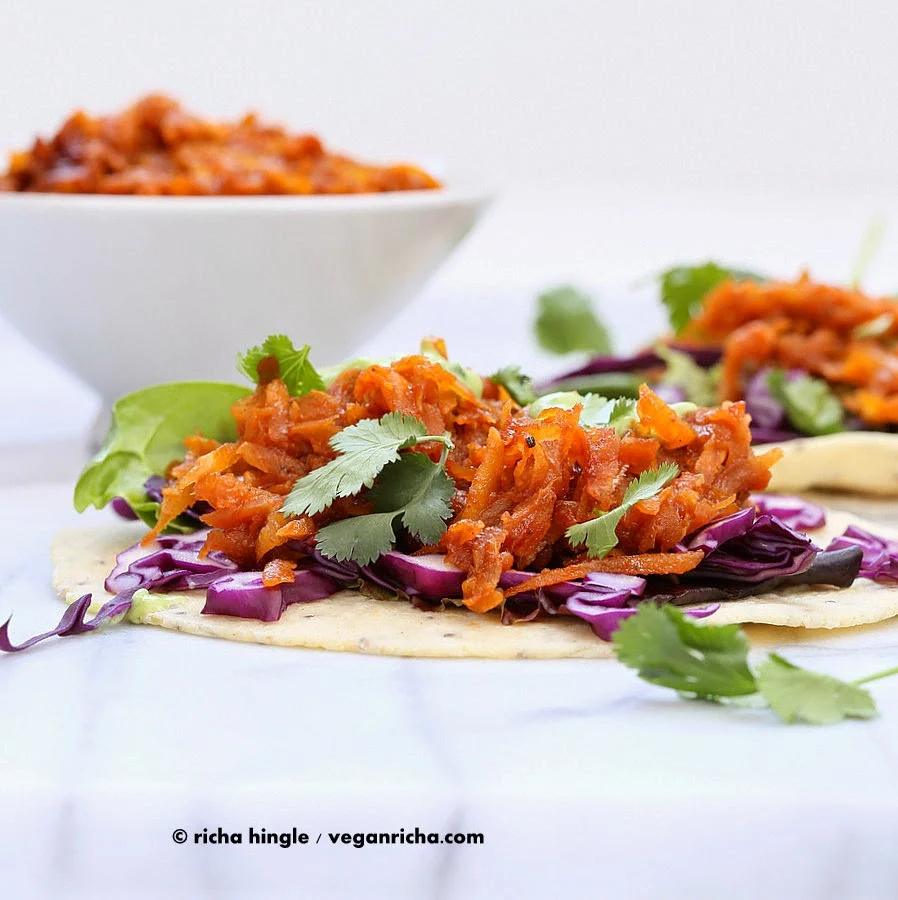 Pulled Butternut Squash Tacos | Pitzn