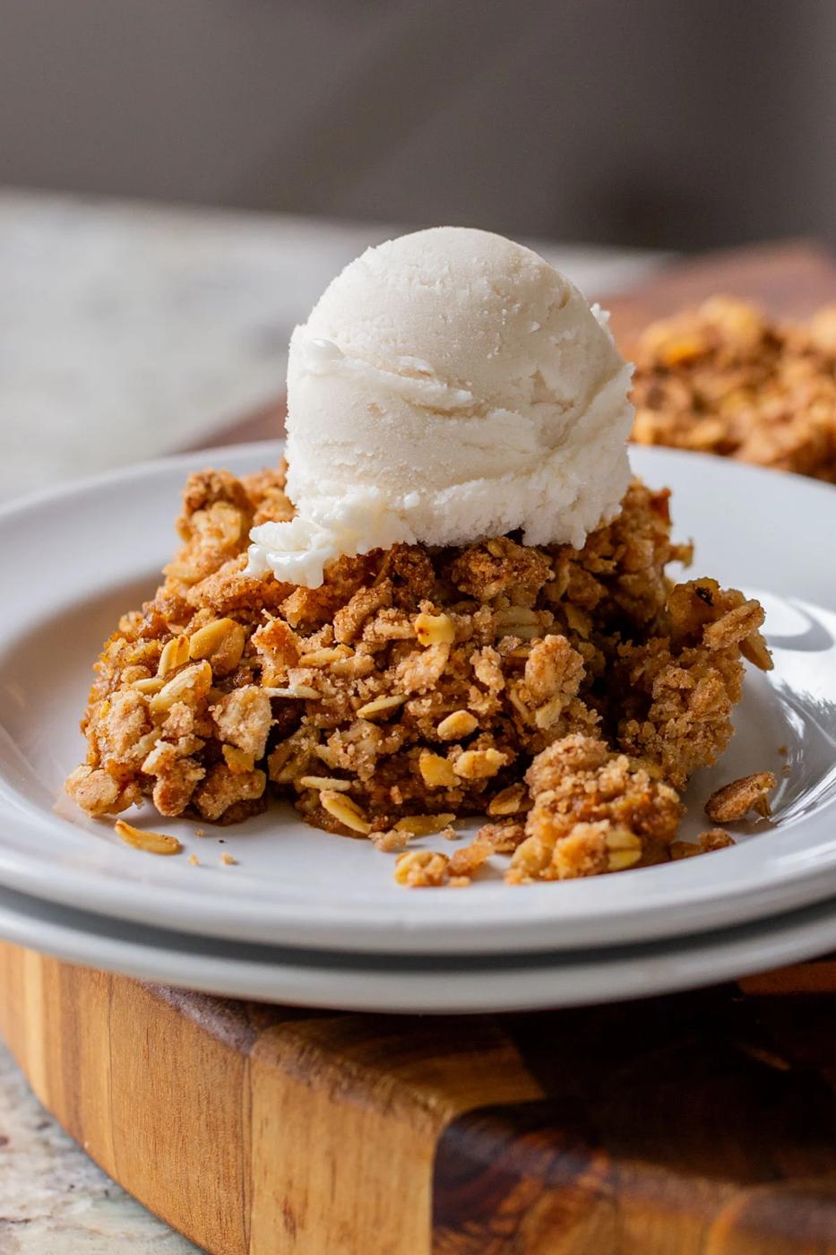 Pumpkin Pie Crisp (soy-free, nut-free)