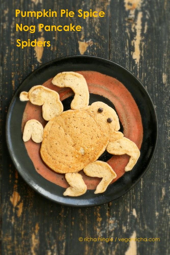 Pumpkin Spice Nog Pancakes. Vegan Recipe