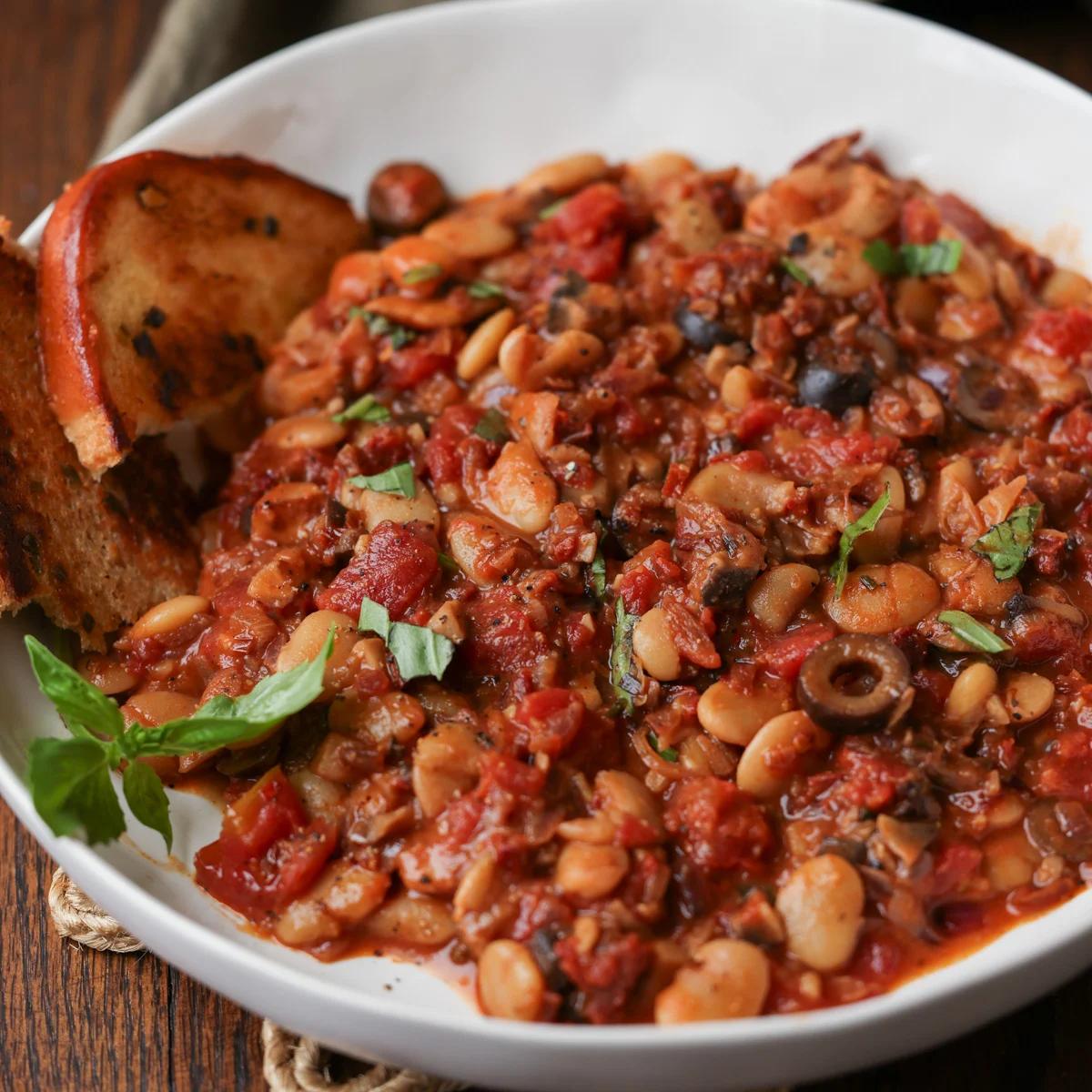 Puttanesca Butter Beans