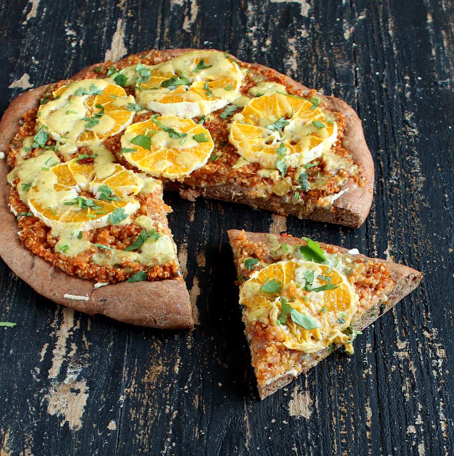 Pitzn: Quinoa Sloppy Joes Pizza with Rye Crust