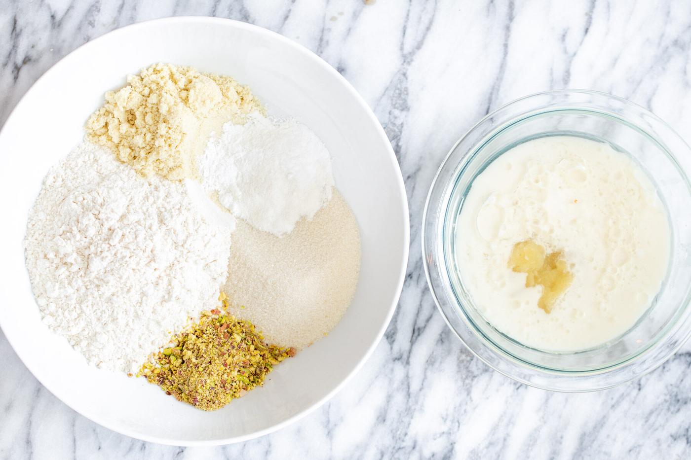 ingredients needed for making batter for vegan tres leches cake
