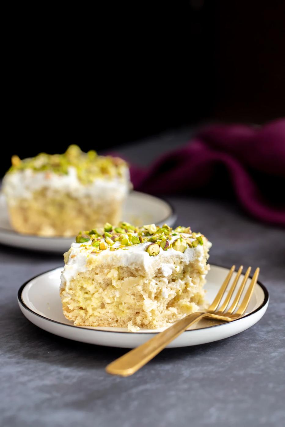 Rasmalai Tres Leches Cake (Vegan)