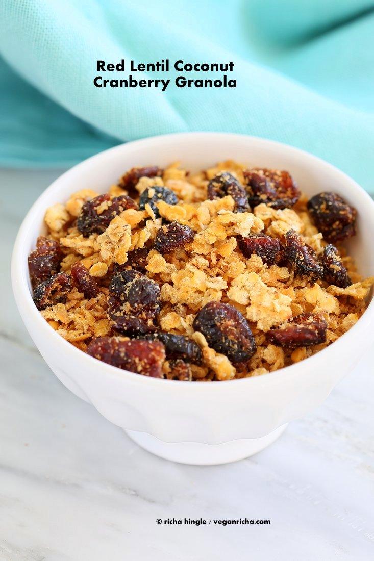 Red Lentil Granola | Pitzn