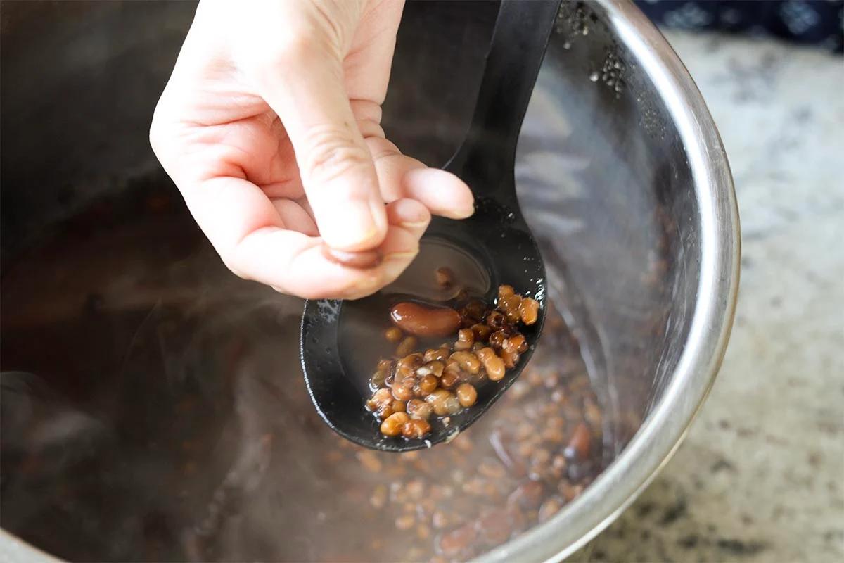 cooked beans in the Instant Pot
