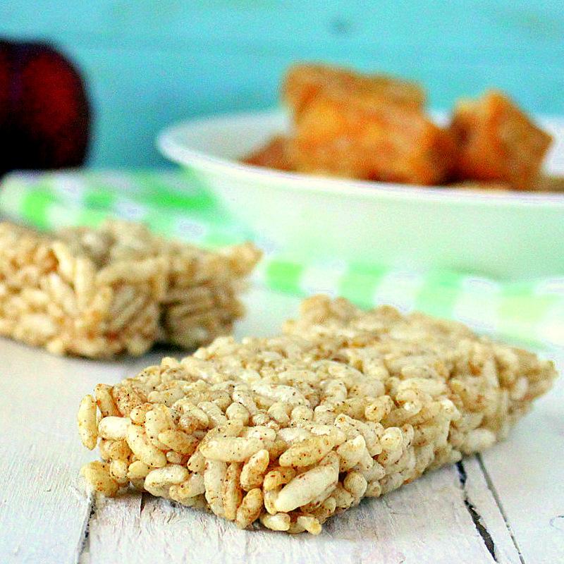 Rice Krispies with a secret ingredient. vegan. gluten free