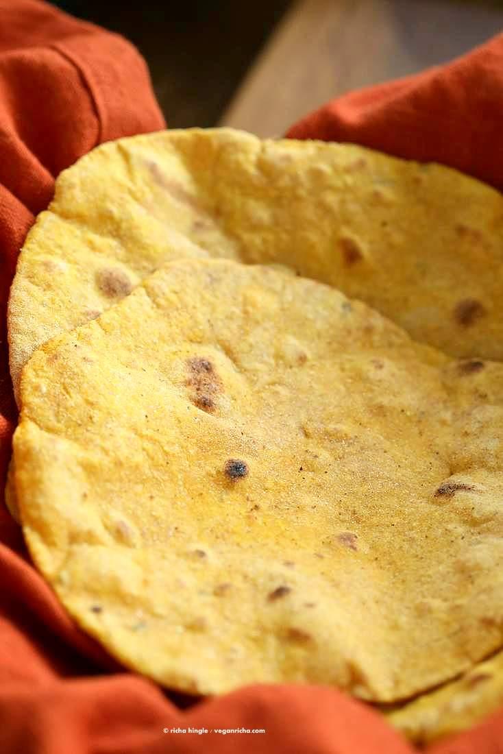 Rosemary Pumpkin Flatbread. Yeast-free Pumpkin flat bread with herbs. Use as side or to make wraps. #Vegan #Recipe. VeganRicha.com