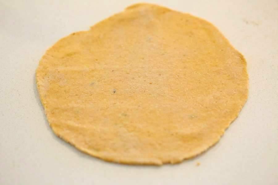 Rosemary Pumpkin Flatbread. Yeast-free Pumpkin flat bread with herbs. Use as side or to make wraps. #Vegan #Recipe. VeganRicha.com