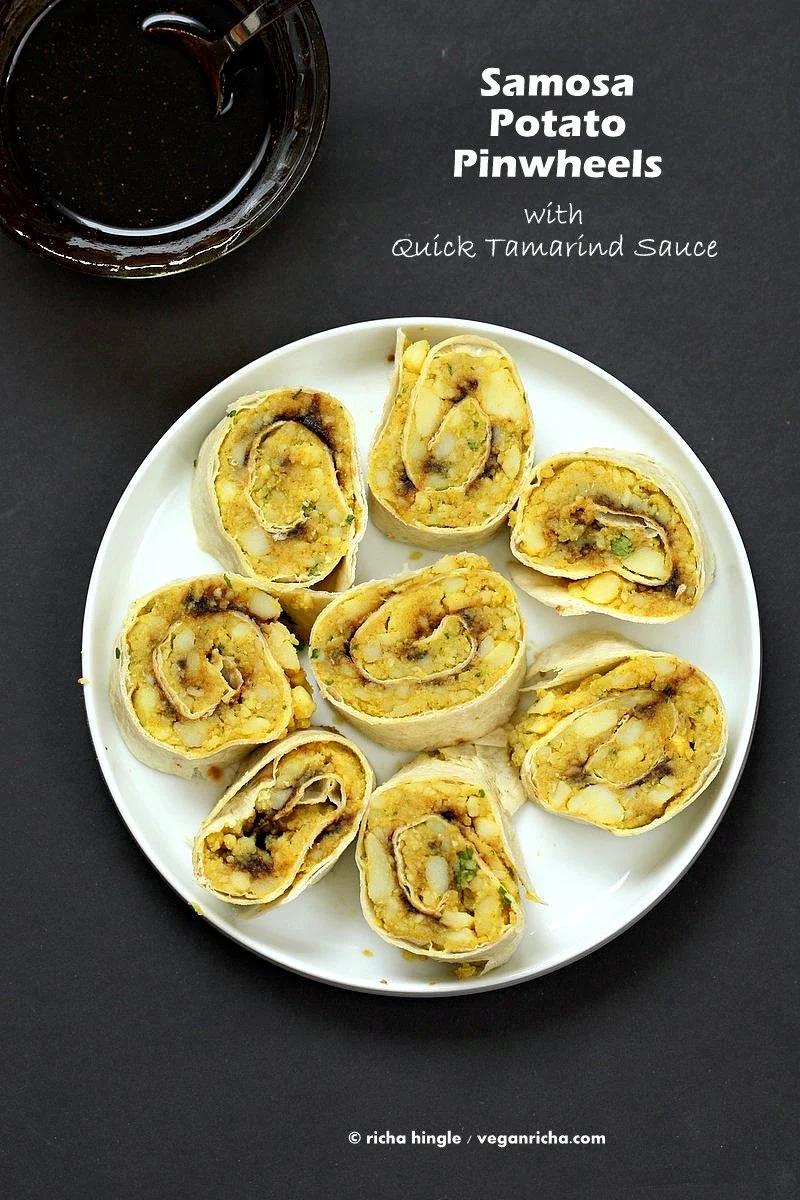 Samosa Pinwheels – Spiced Potato Pinwheels