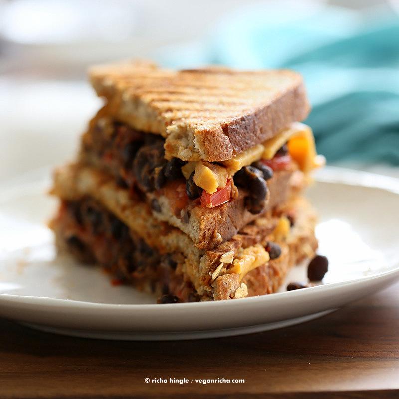 Black Bean Nacho Cheese Sammie