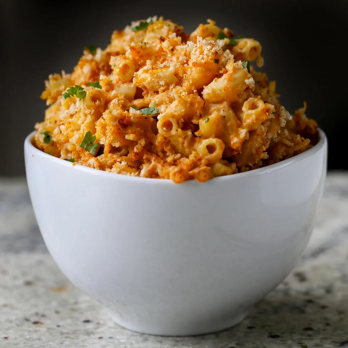 Smoky Vegan Mac and Cheese Bake