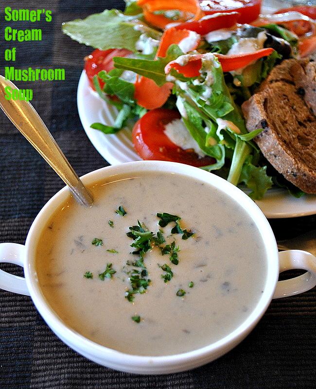 Somer’s Vegan Cream of Mushroom Soup. Vegan Gluten-free Oil-free Recipe