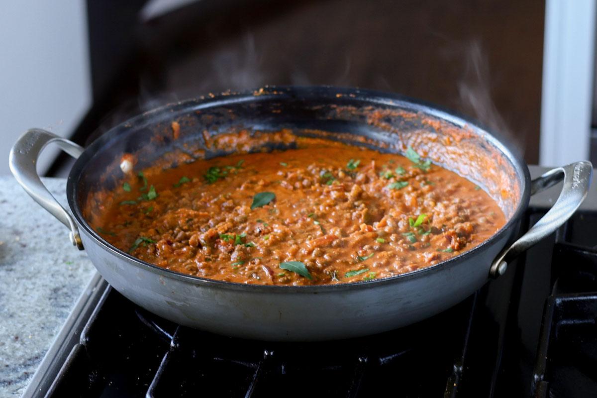 marry me lentils in the pan after cooking