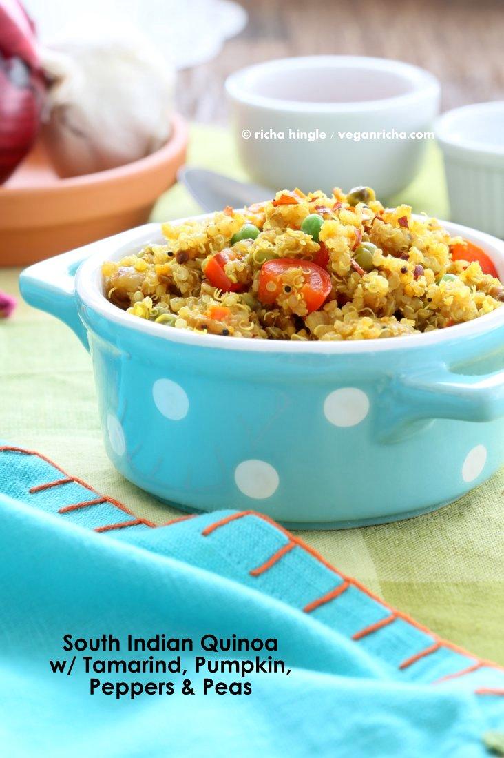 South Indian Quinoa with Tamarind & Pumpkin