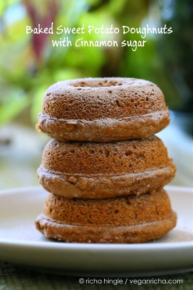 Spiced Vegan Baked Sweet Potato Donuts