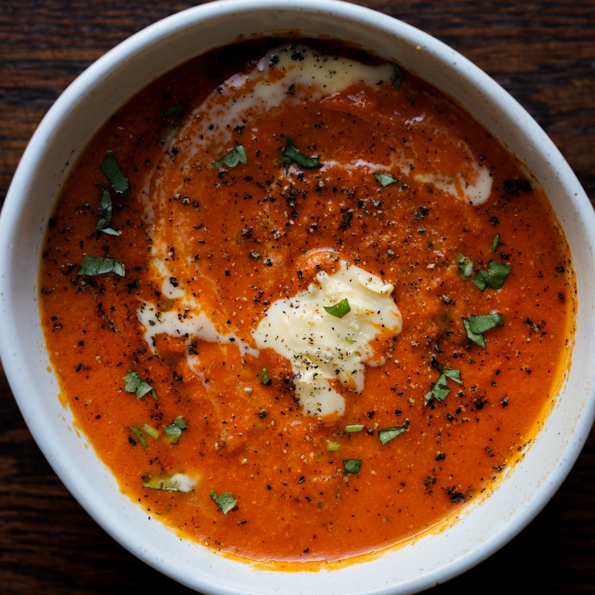 Indian Spiced Tomato Soup (gluten-free, soy-free, nut-free) 20 minute