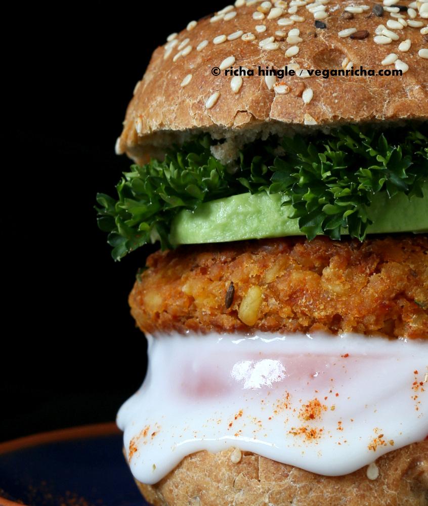 Spicy Chickpea Lentil Burger | Pitzn