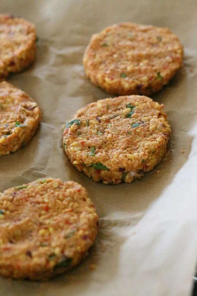 Spicy Chickpea Lentil Burger | Pitzn