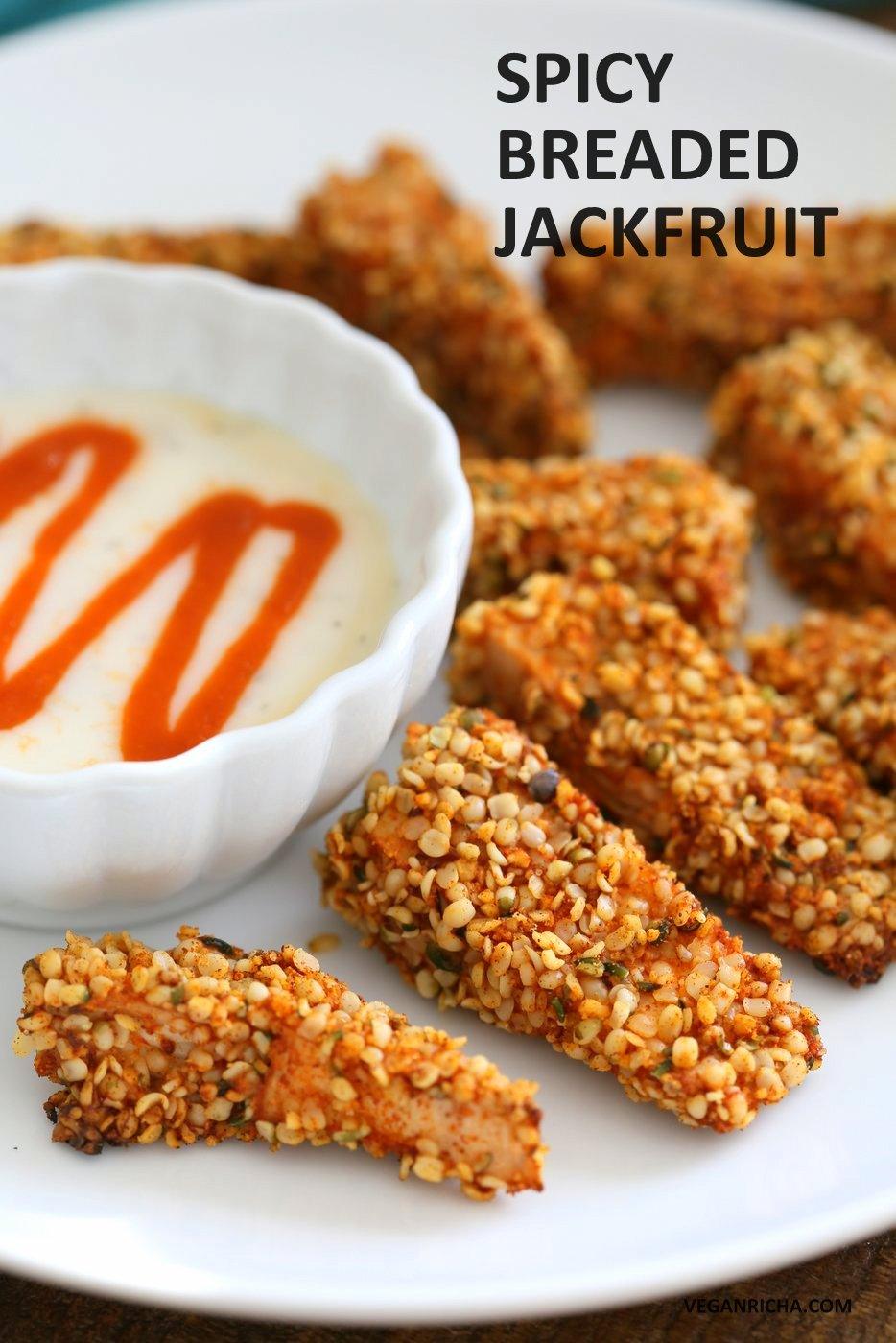 Spicy Hemp Crusted Jackfruit Nuggets