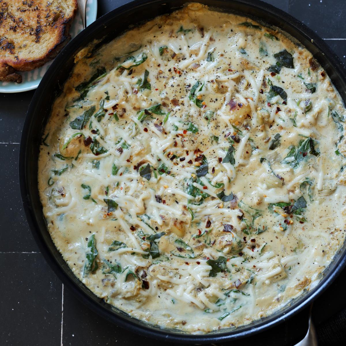 Creamy Spinach Artichoke Gnocchi (1 pan, 30 minutes)