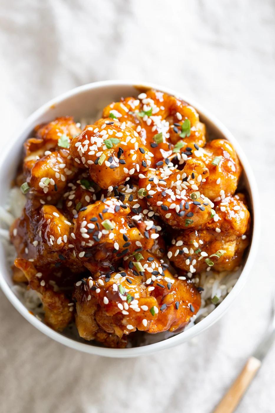 Sticky Sesame Cauliflower Recipe