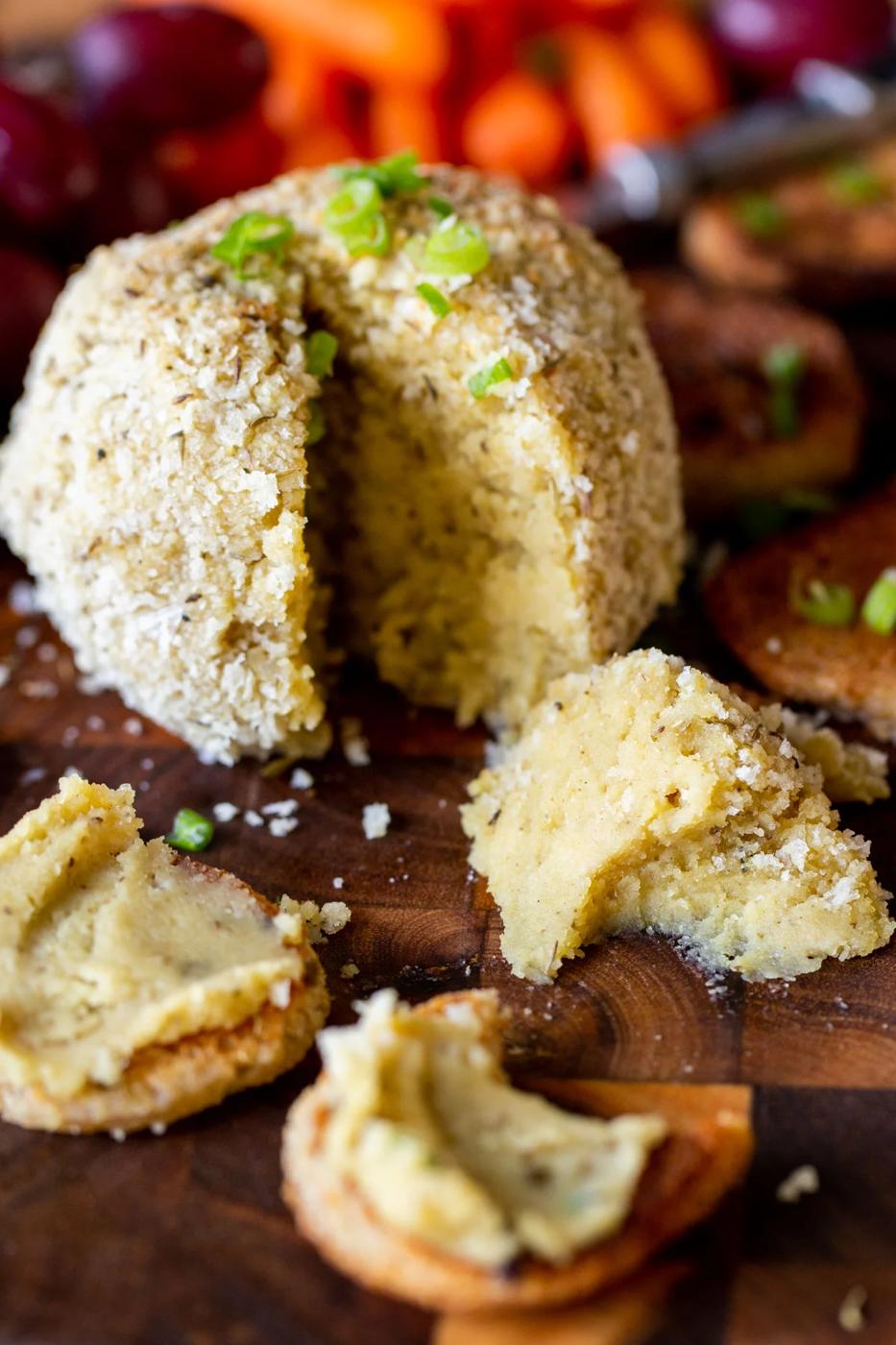 Stuffing Flavored Vegan Cheeseball Recipe